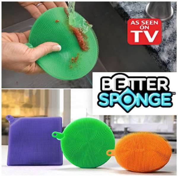 Better Sponge Silikon Bulaşık Süngeri (3lü Paket)