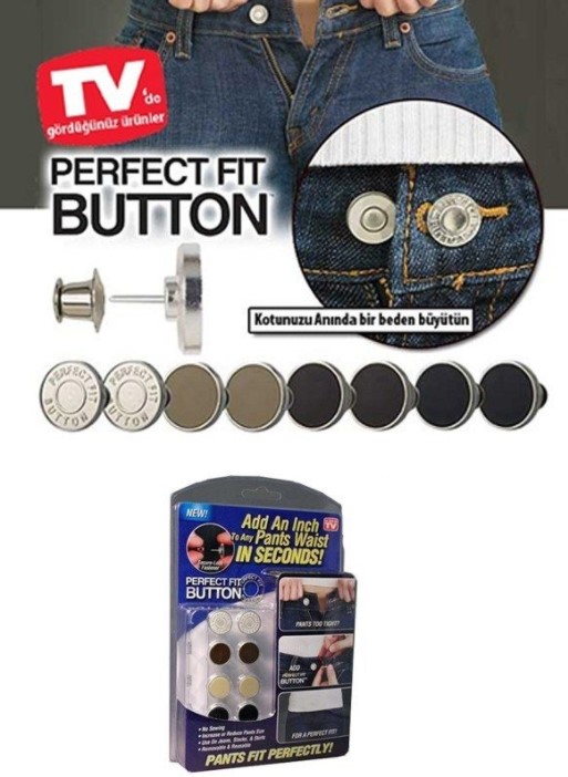 Perfect Fıt Button Yedek Kot Düğmesi Seti