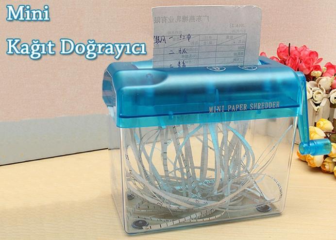 Mini Kağıt Doğrayıcı Hand Shredder