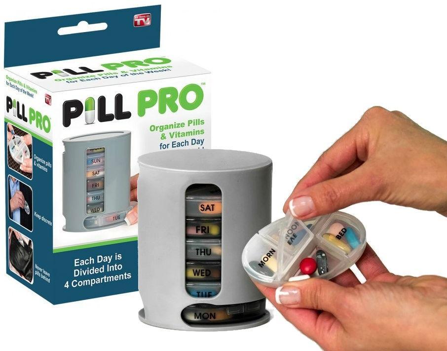 Pill Pro Haftalık 4 Bölmeli İlaç Takip Kutusu