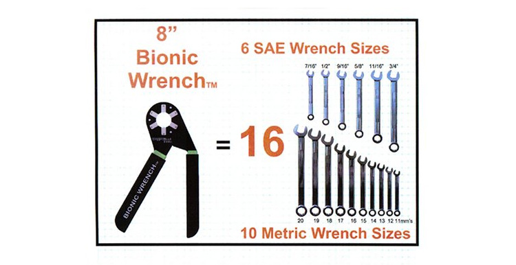 Bionic Wrench çok amaçlı ingiliz anahtarı