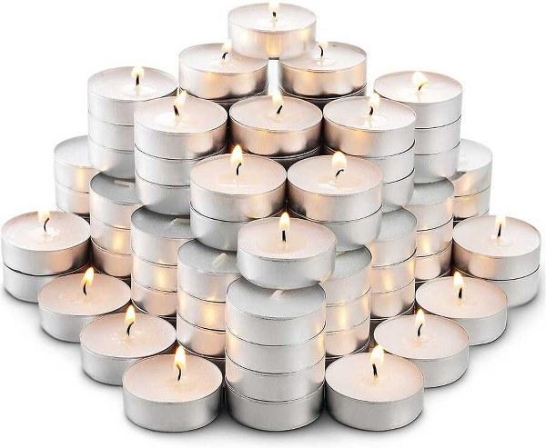 Tealight Mum Kokusuz Beyaz 4 Saat Yanma Garantili 50 li paket