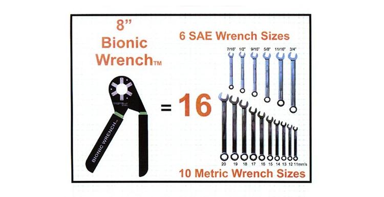 Bionic Wrench çok amaçlı ingiliz anahtarı