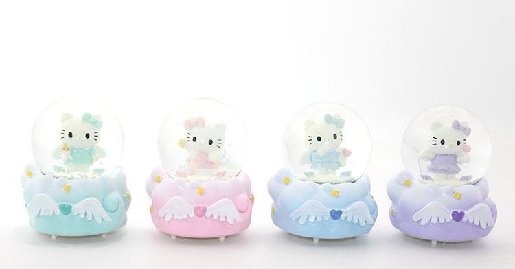Küçük Hello Kitty Işıklı Kar Küresi 10 Cm Alk1852