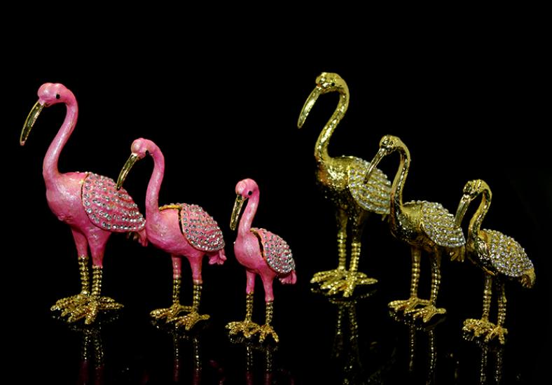 Swaroski 3’Lü Flamingo Figürü