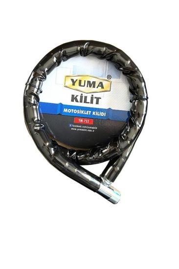 Yuma YM-752 Motorsiklet Kilidi Anahtarlı Körüklü Siyah ( Boy : 150cm-çap : 22mm )