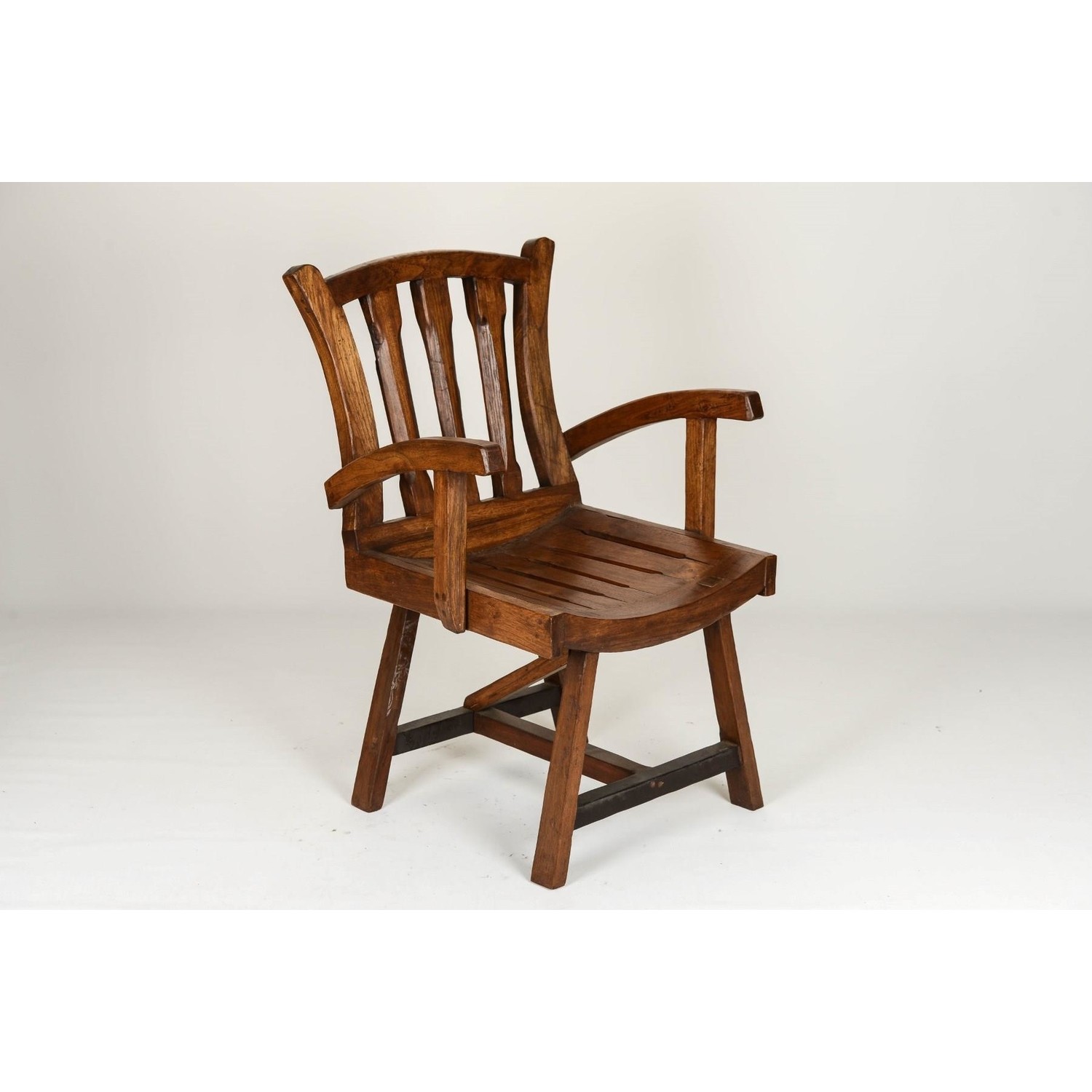 El İşlemeli Orjinal Tik ( Teak ) Ağacı Sandalye 1 Metre ST00107